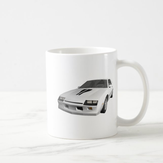 80's Camaro Sports Car: 3D Model: Coffee Mug (Right)