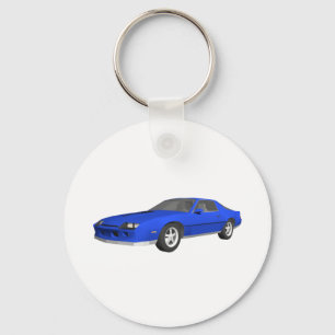 80's Camaro Sports Car: 3D Model: Keychain