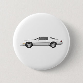 80's Camaro Sports Car: 3D Model: Pinback Button