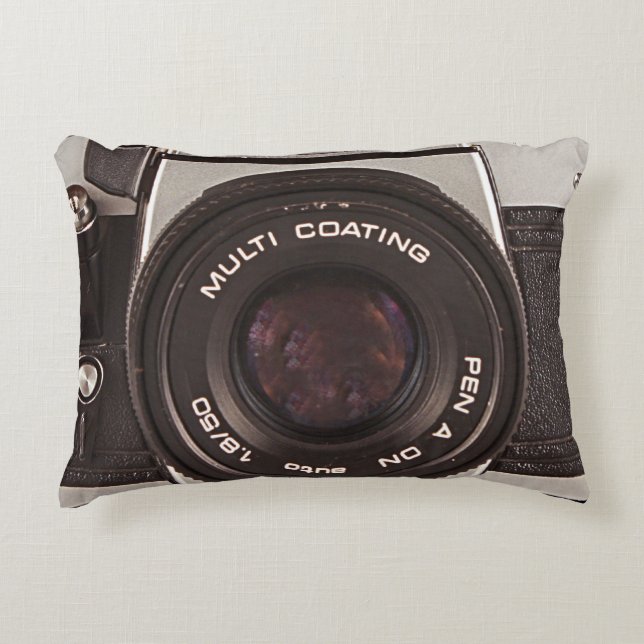 80's camera decorative pillow (Front)
