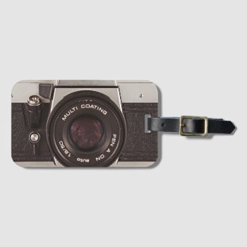 80's Camera Luggage Tag by jahwil at Zazzle