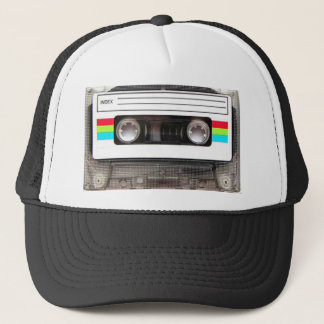 80s casette tape trucker hat