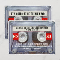 80s Cassette Mixtape 1980's Birthday Party