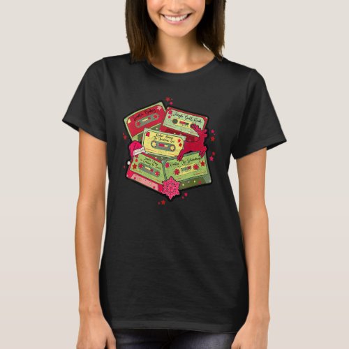 80s Cassette Tape 1980s Christmas Song Retro Vinta T-Shirt