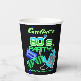 80s Cassette Tape Party Paper Cup | Zazzle