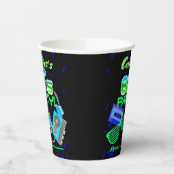 80s Cassette Tape Party Paper Cup | Zazzle