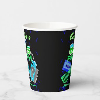 80s Cassette Tape Party Paper Cup | Zazzle