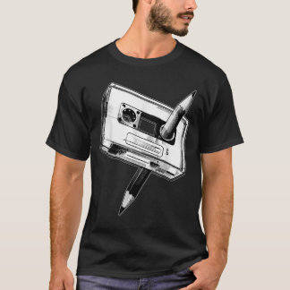 80s Cassette Tape Pencil 1980s Retro Vintage Music T-Shirt