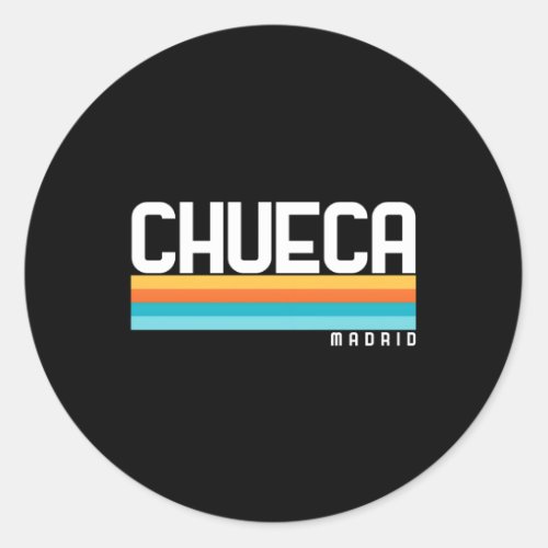80S Cheweca Madrid Style Classic Round Sticker