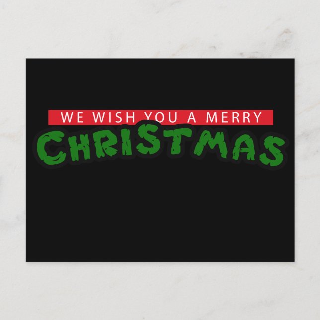 80s Christmas Holiday Postcard (Front)