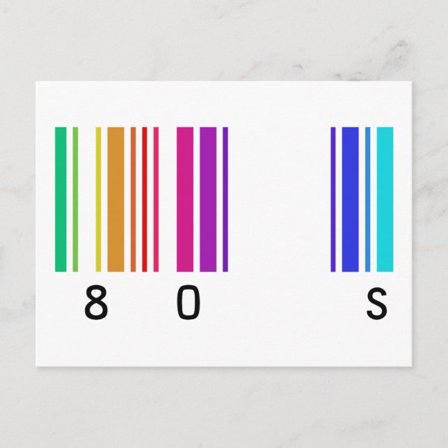80s color design! postcard (Front)