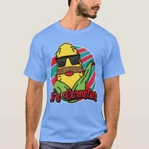 80s Cornstar Eigthies Funny Mustache Corn friend T-Shirt