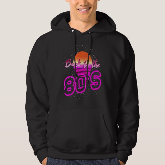 80s  Costume Back to the 80s Retro 80's Party Hoodie (Front)