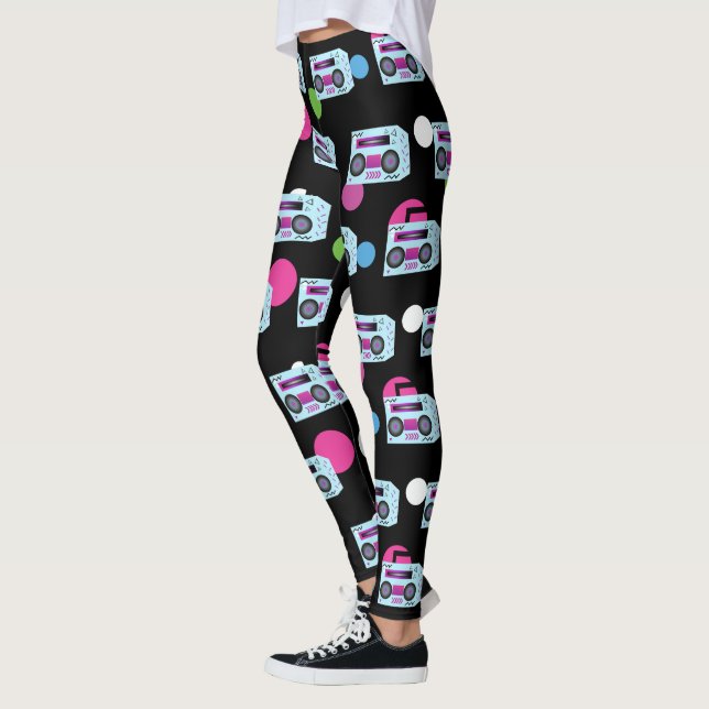 80s Costume Halloween Leggings (Left)