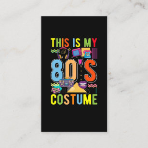 80s Costume Roller Skating Disco 1980s Business Card