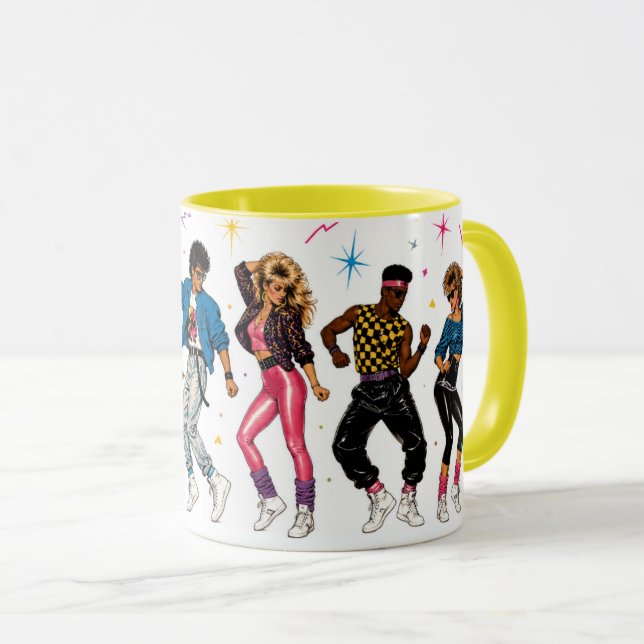 80's Dance Party Mug (Front Right)