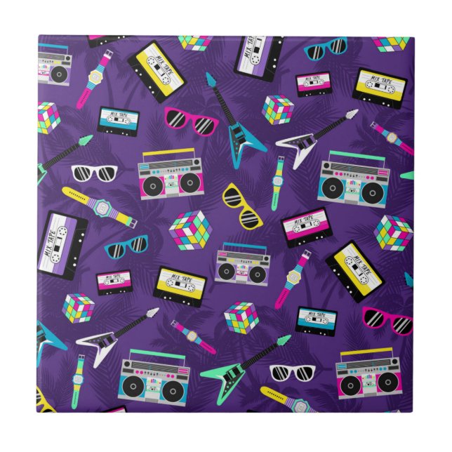 80's design ceramic tile (Front)