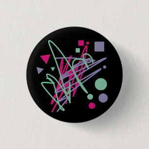 80s design eighties vintage splash medley art button