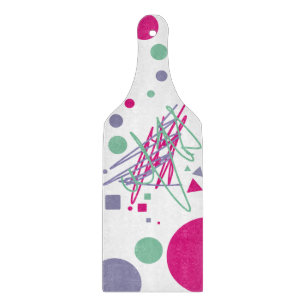 80s design eighties vintage splash medley art cutting board