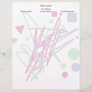 80s design eighties vintage splash medley art letterhead