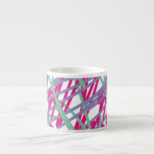 80s eighties vintage colors splash medley art girl espresso cup