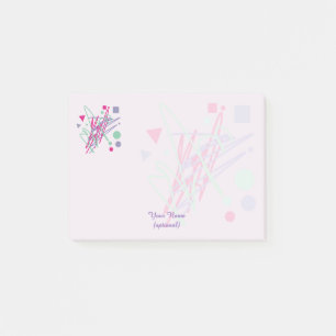 80s eighties vintage colors splash medley art girl post-it notes