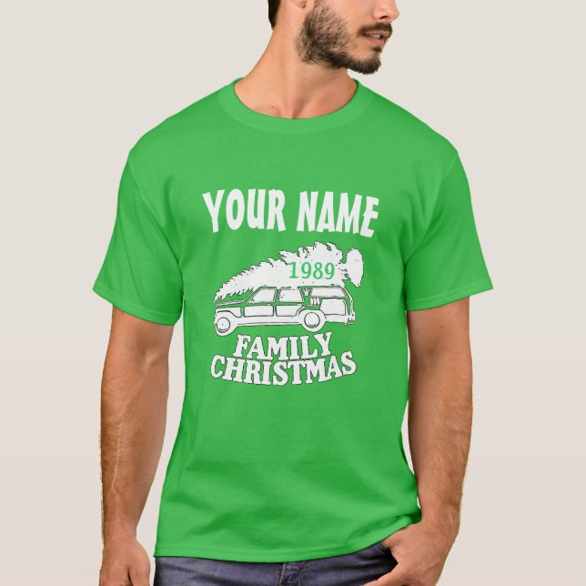 80's Family Christmas Tree T-shirt (Front)