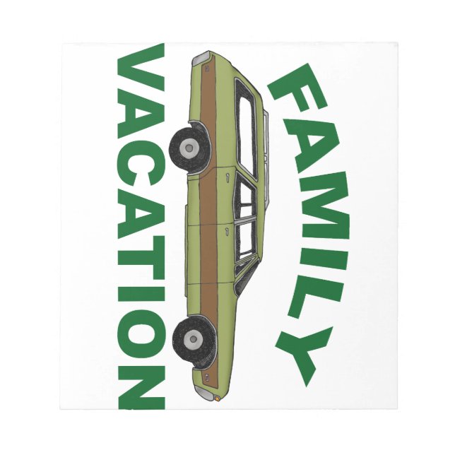 80s Family Vacation Notepad (Front)