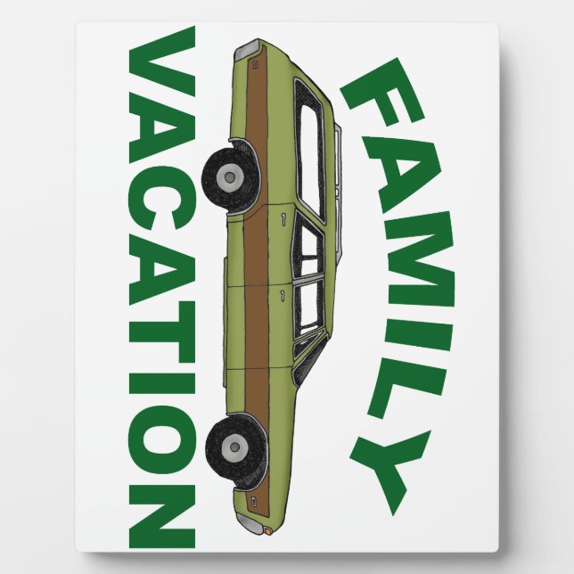 80s Family Vacation Plaque (Front)