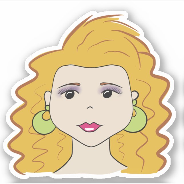 80s fashion sticker (Front)