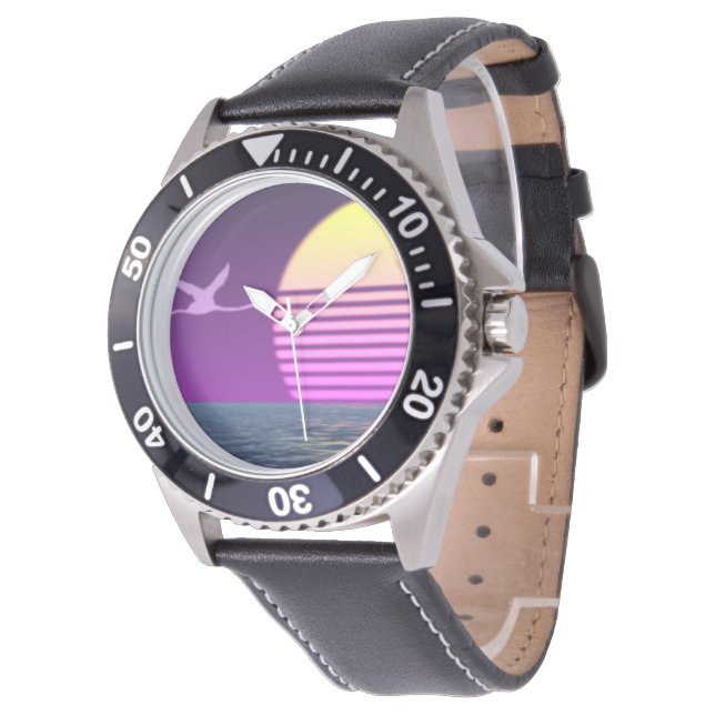 80's Flamingo on the Sea Watch (Angled)