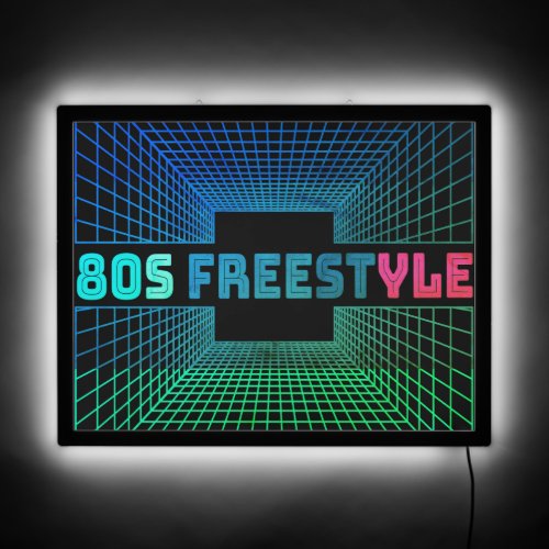80s Freestyle 3D Illuminated Sign
