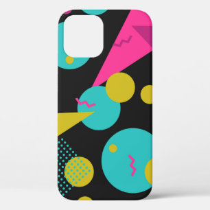 80s geometric seamless pattern with memphis elemen iPhone 12 case