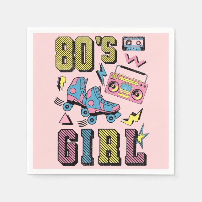 80's Girl Napkins (Front)