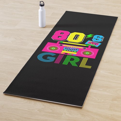 80s Girl  Yoga Mat