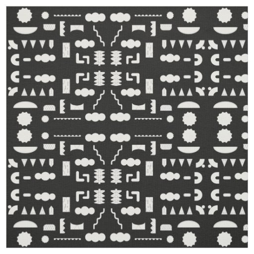 80s Graphic Geometric Pattern Fabric