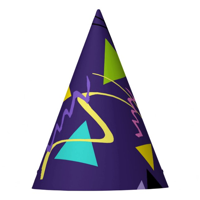 80s Groovy Neon Vibes #1 #decor #art Party Hat (Front)