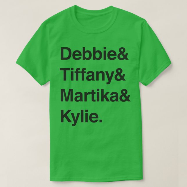 80s Ladies Teen Pop Pantheon (Dark) Classic  T-Shirt (Design Front)