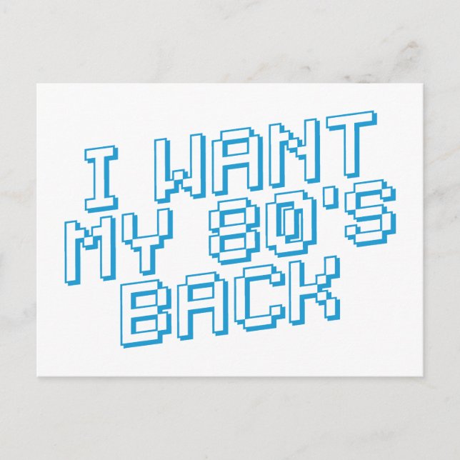 80s lover postcard (Front)