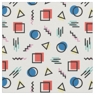 80's Memphis Abstract Style Fabric