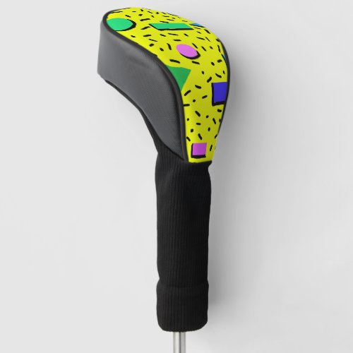 80s Memphis Style Abstract Retro Seamless Golf Head Cover