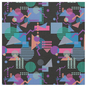 80s print fabric