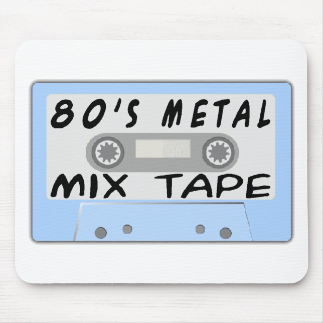 80s Metal Mix Tape Mouse Pad (Front)