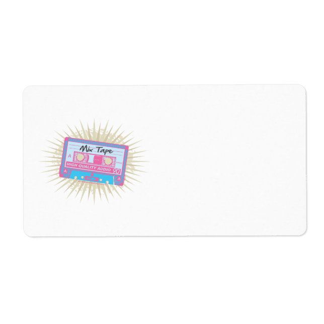 80's Mix Tape Label (Front)