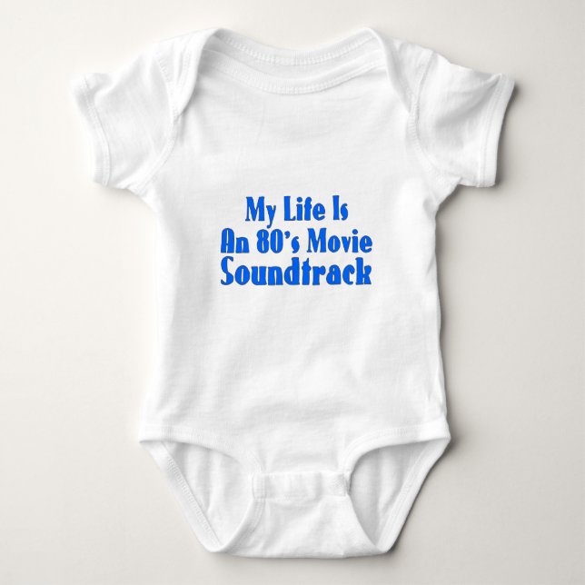 80's Movie Soundtrack Baby Bodysuit (Front)