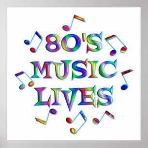 80s Music Lives Poster