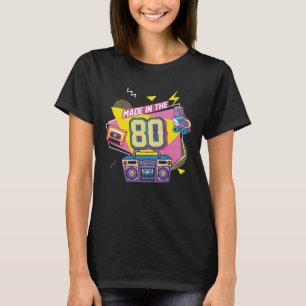 80s Music Party Radio Roller skating Born 1980s T-Shirt