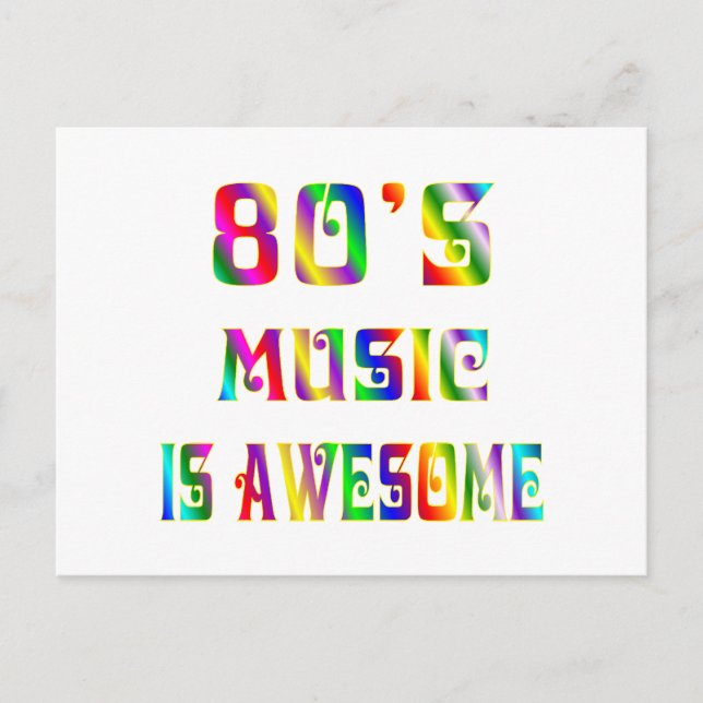 80s Music Postcard (Front)