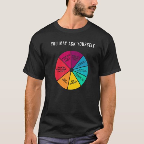 80s Music Retro Lyrics Pie Chart You May Ask Your T_Shirt