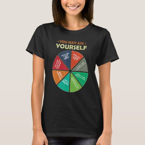 80s Music Retro Lyrics Pie Chart You May Ask Your T_Shirt